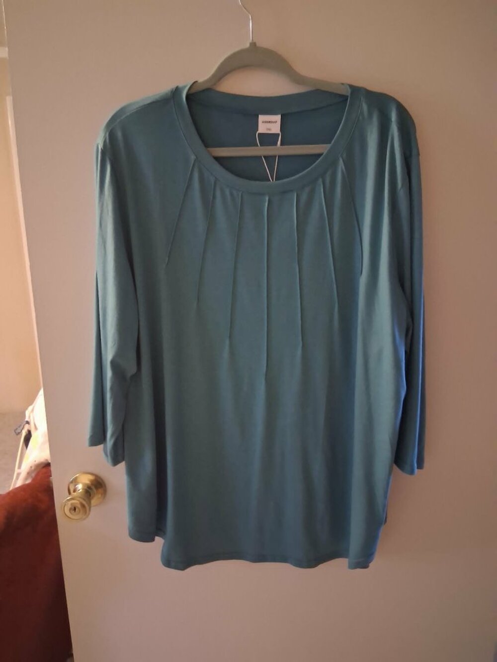 Woman's 3X teal top NWT
